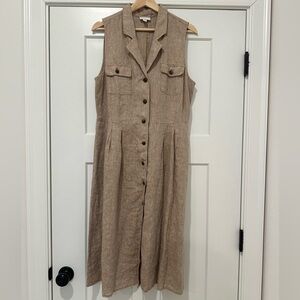 J. Jill linen type sleeveless dress